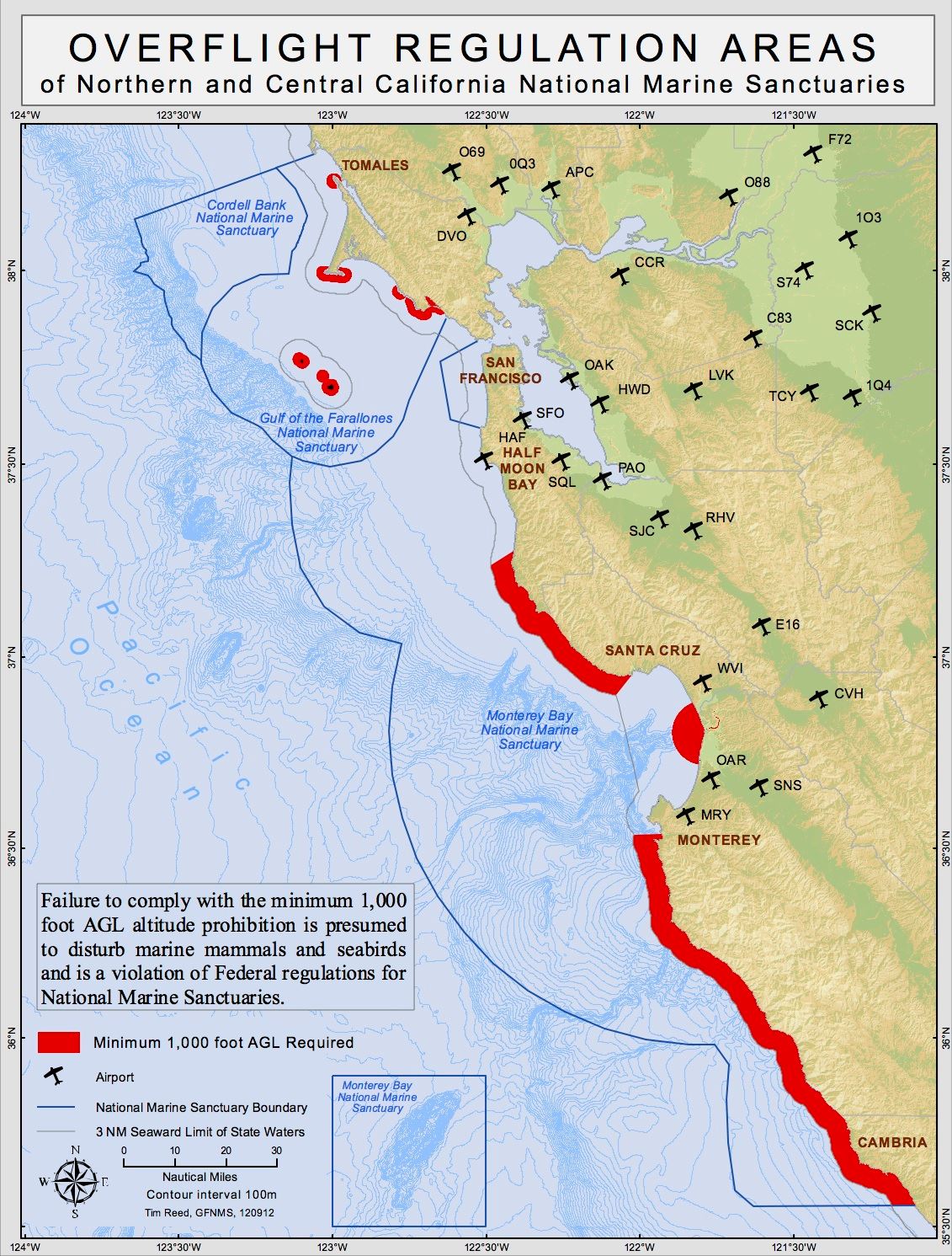 Overflight Regulation Areas Map