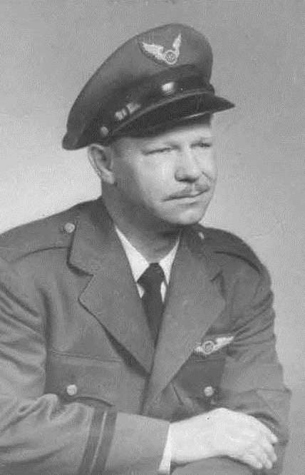 Black and White Photo of David M. Wollesen, Pilot for U.S. Steel Corp.
