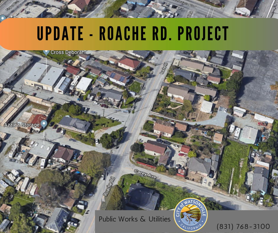 Map showing Roache Rd.