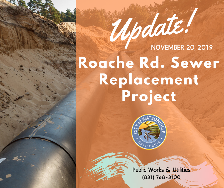 photo of sewer pipes in a trench