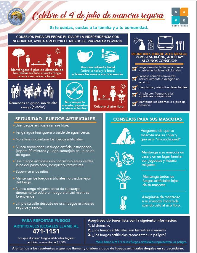 Celebre el 4 de Julio de Manera Segura