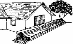 House With Layers of Sandbags