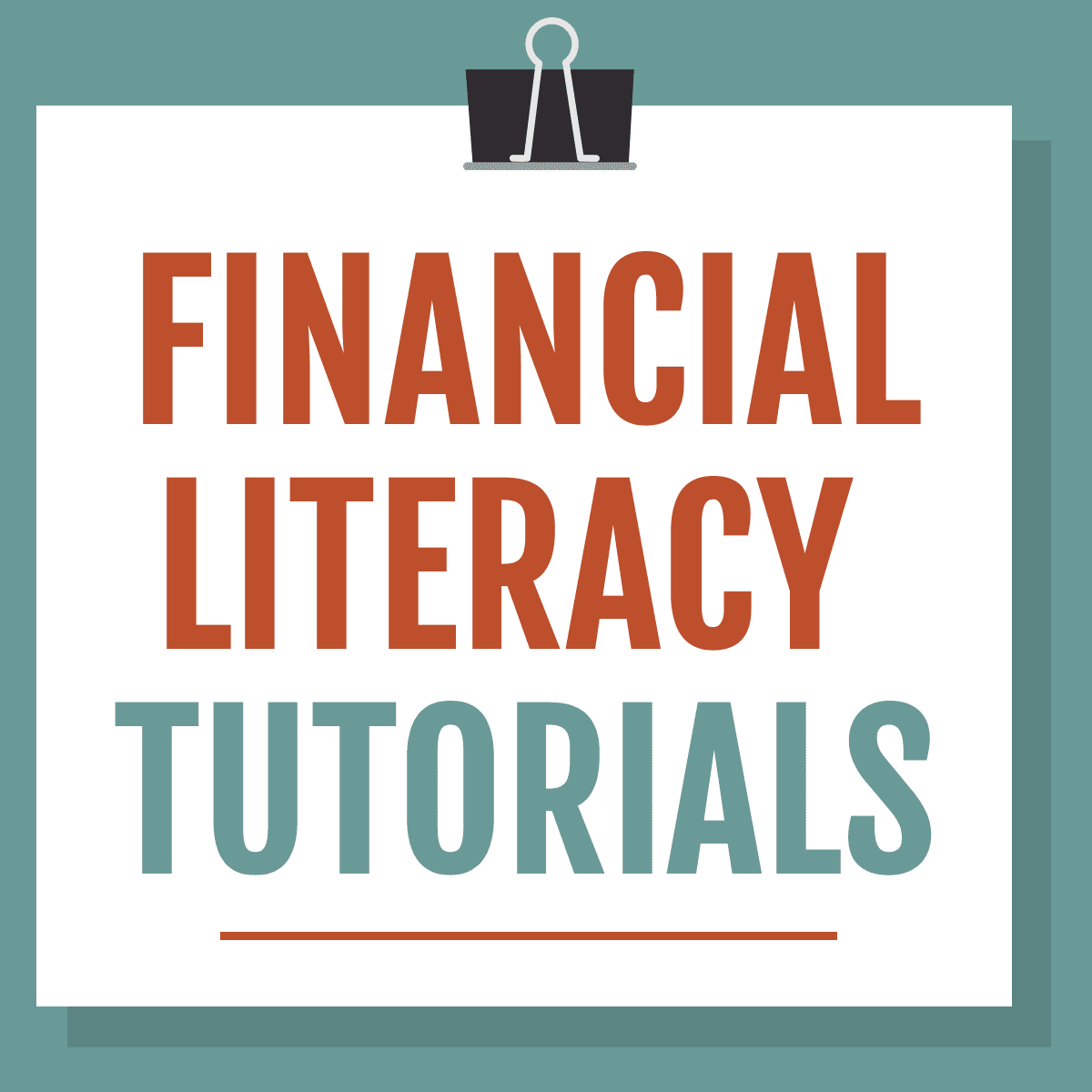 text on plain background financial literacy tutorials
