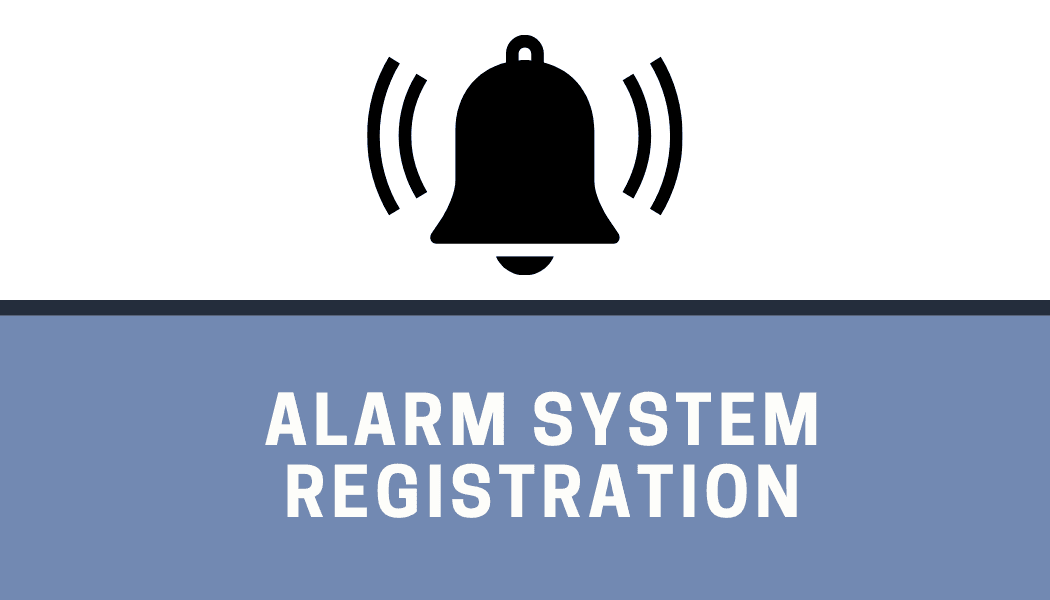 _alarm system registration