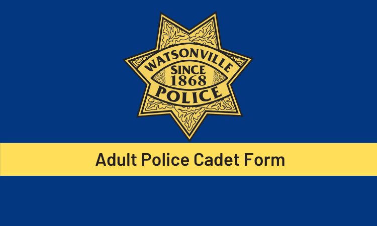 Adult Police Cadet Form