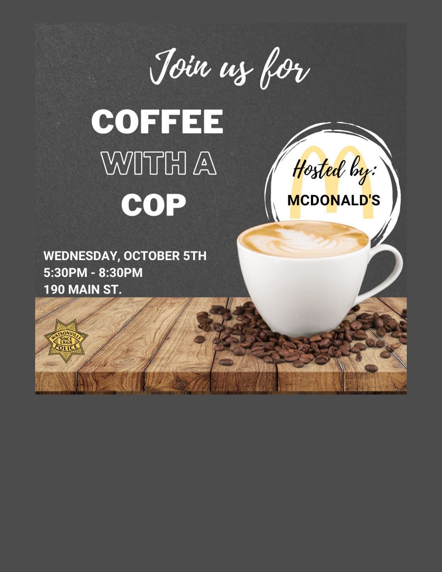 Coffee with a Cop OCT 2022