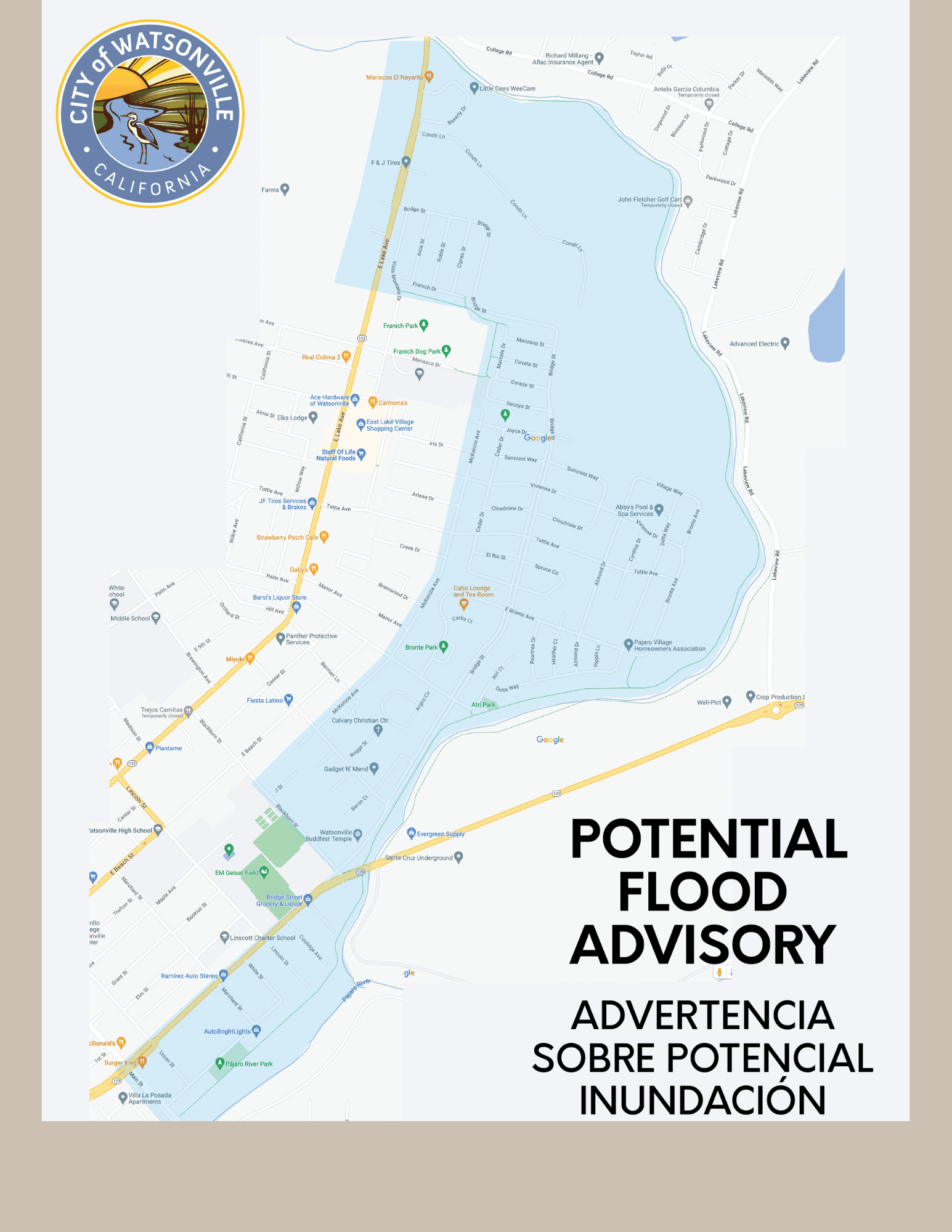 Potential Flood Advisory