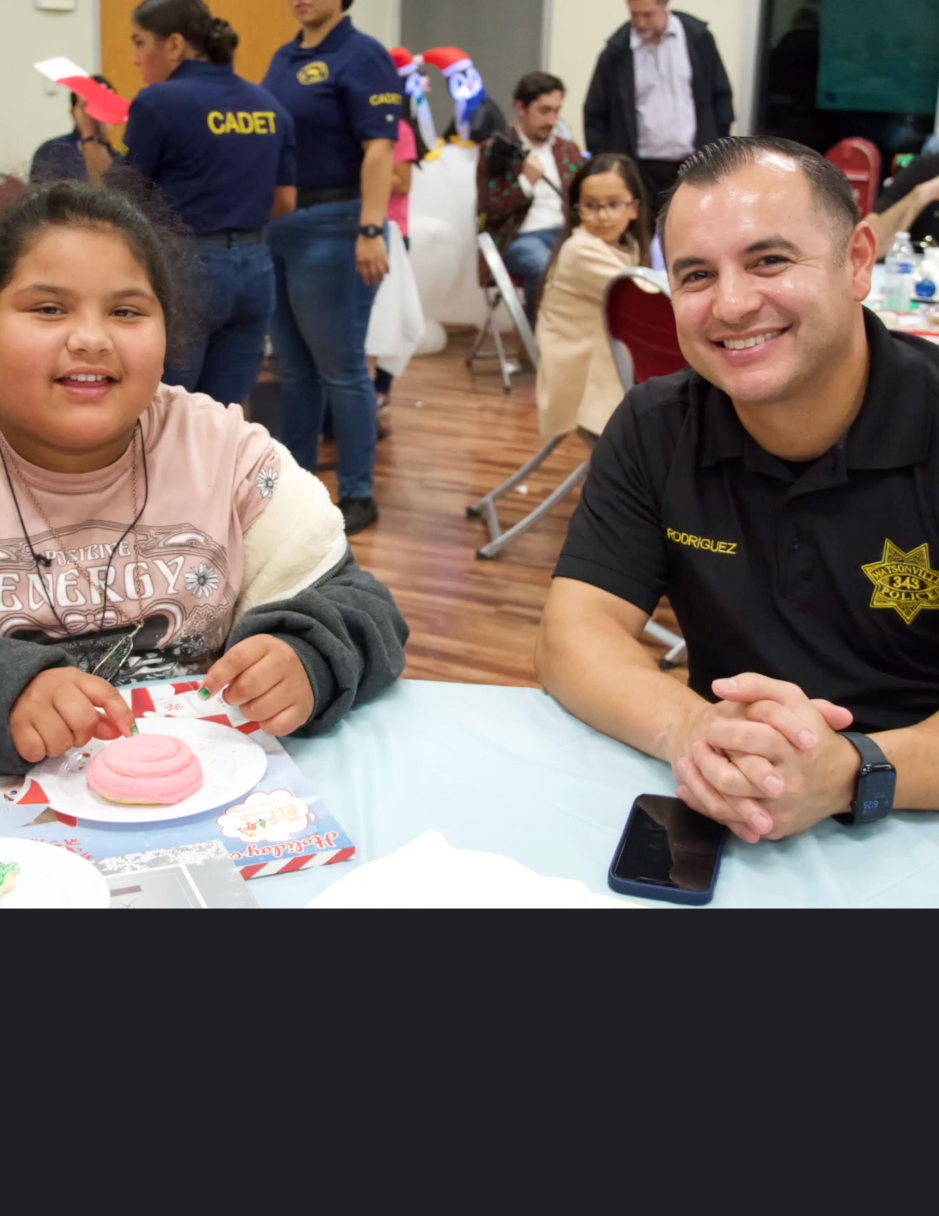 Shop with a Cop web template 