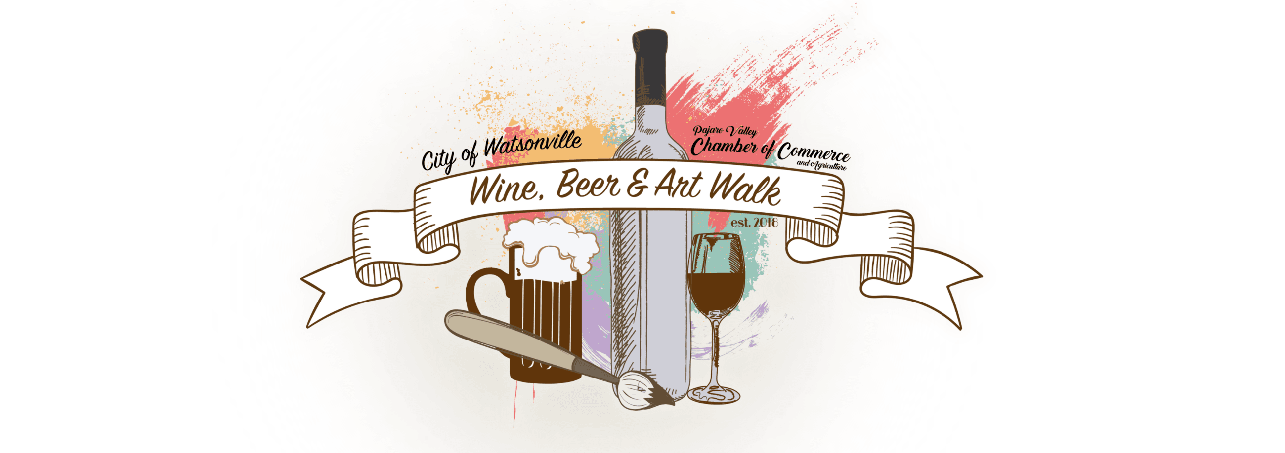 Wine, Beer and Art Walk Banner
