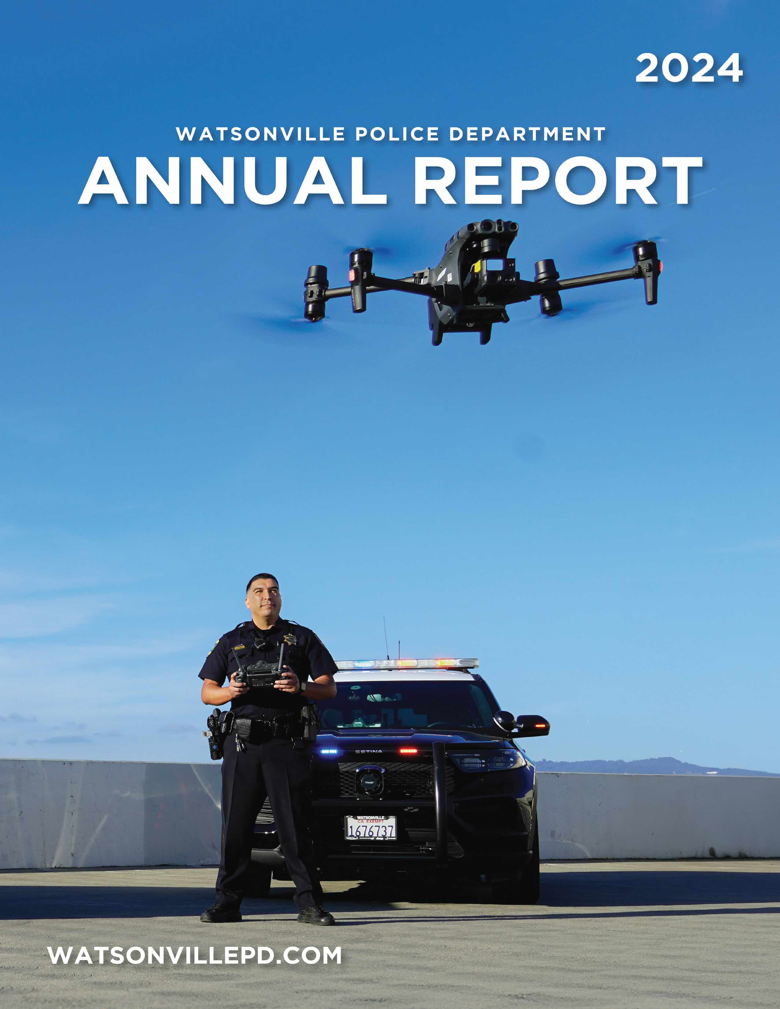 Officer flying a Drone 
