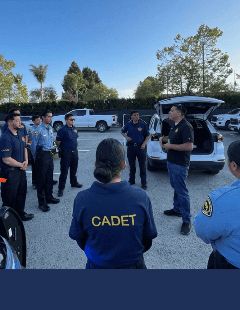 Officer training our Cadets 