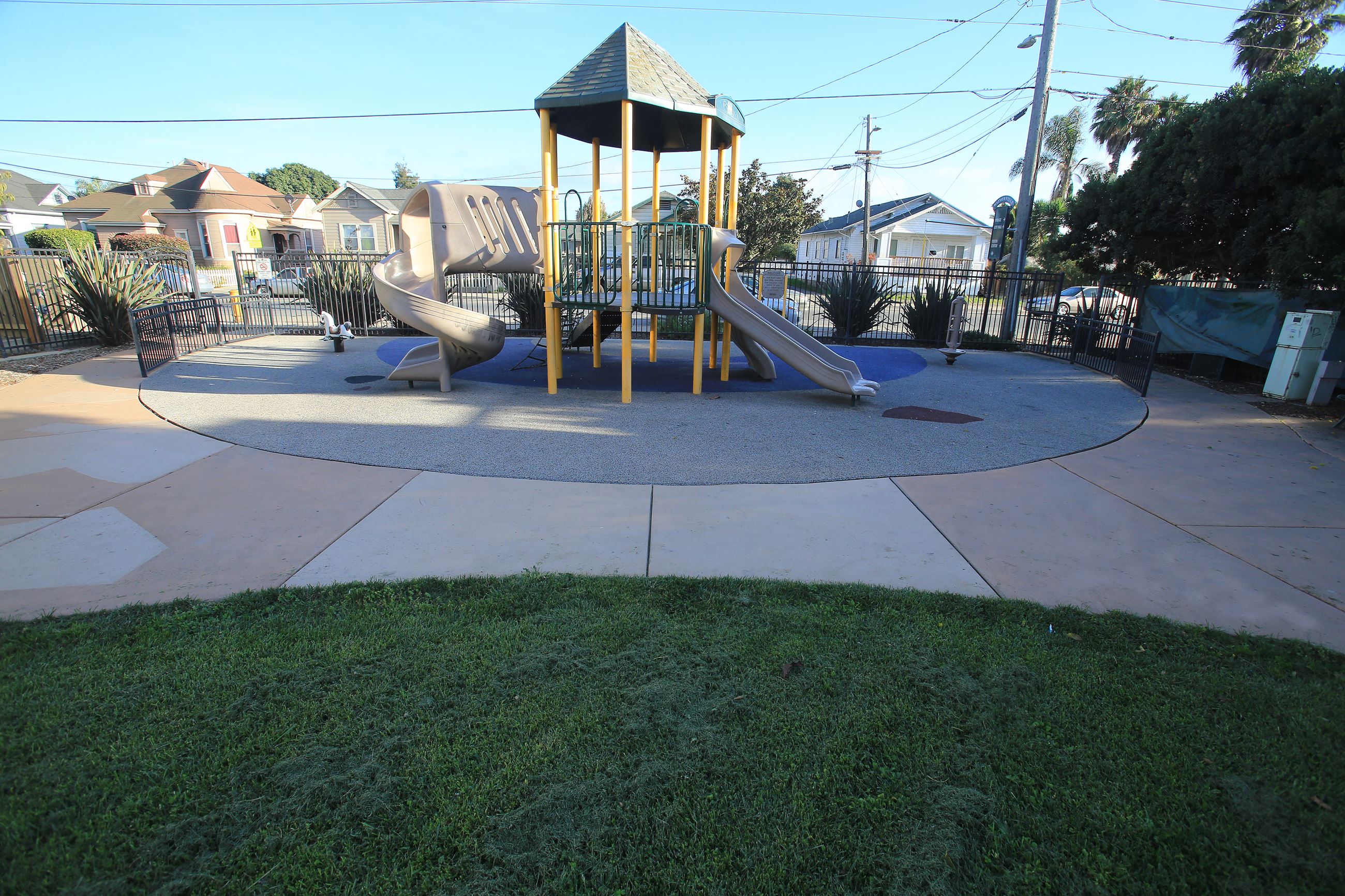 Riverside park playground structure