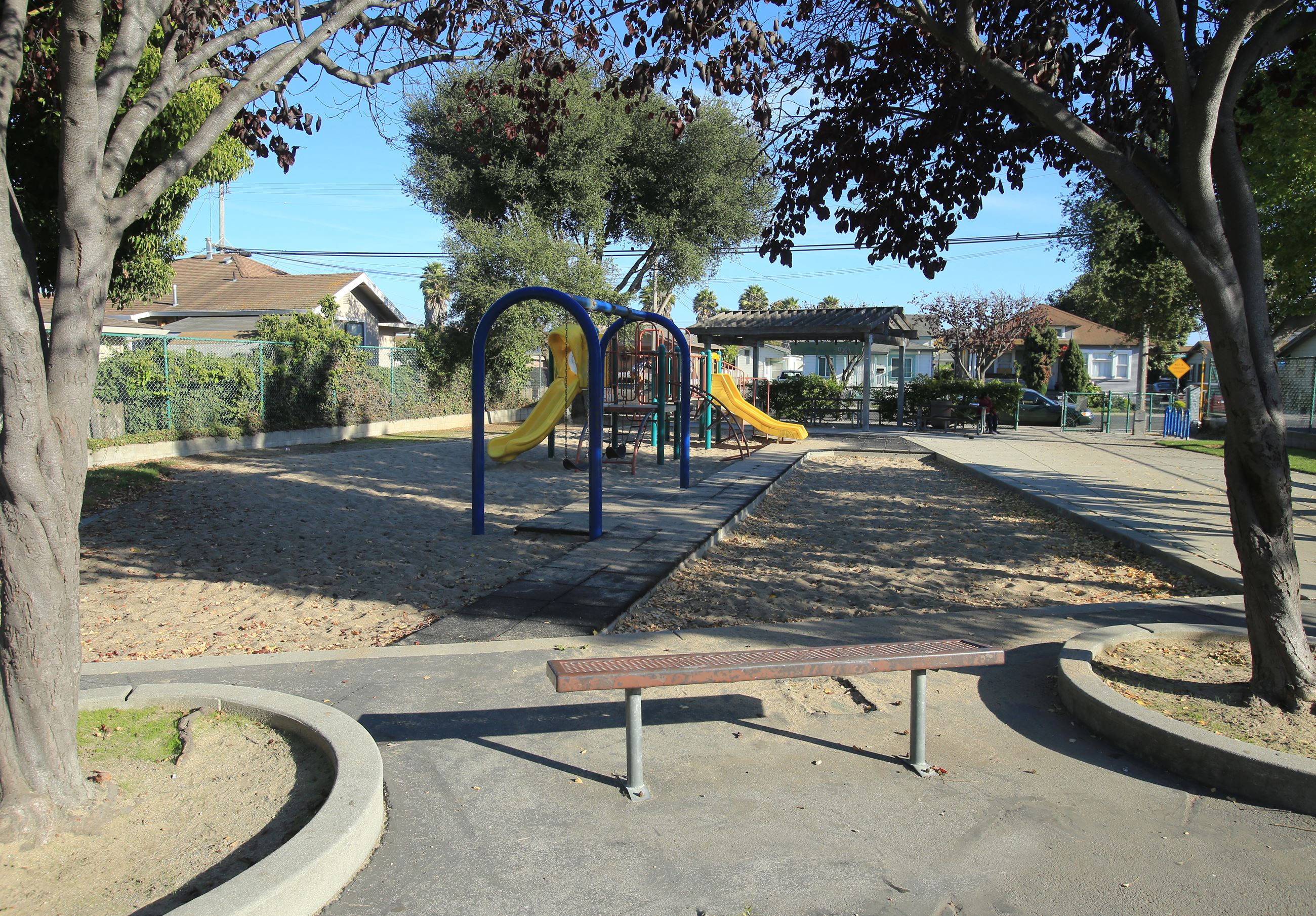 Kearney park playground with sand