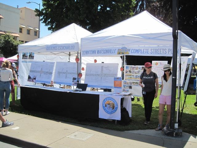 Downtown Complete Streets Booth at Strawberry Festival