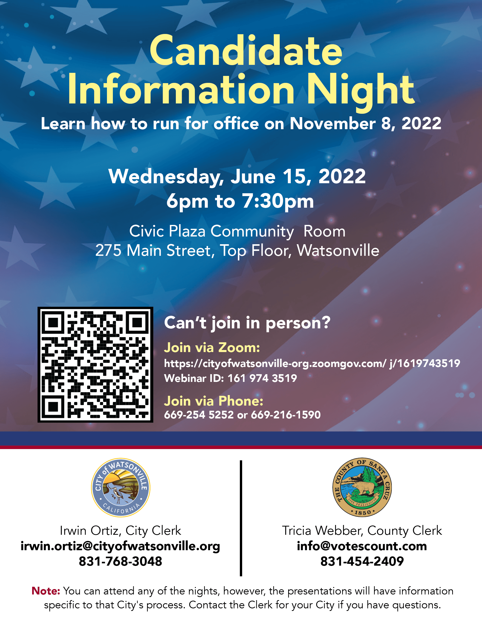  Candidate Information Night 2022