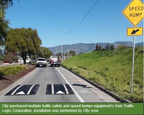 Figure 11 City Purchased Multiple Traffic Safety and Speed Humps Equipment from Traffic Logix Corpor