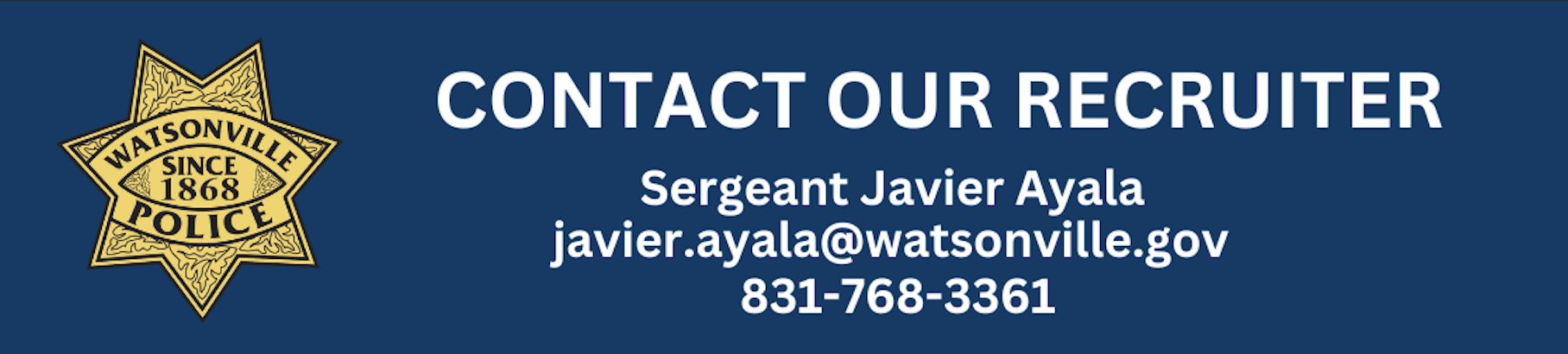 CONTACT OUR RECRUITER