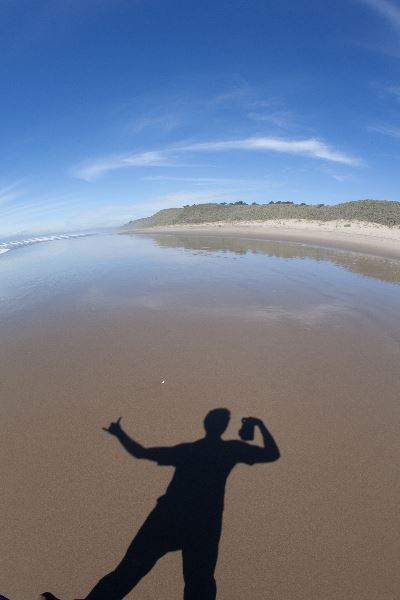 Shadow on Beach